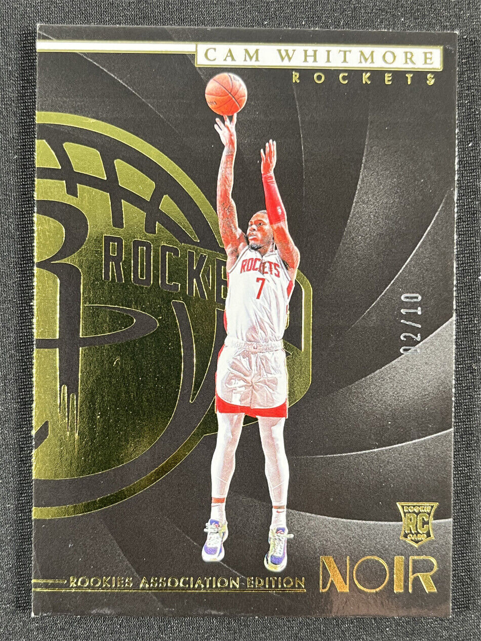 2023-24 Panini Noir Cam Whitmore RC Rookie Association Edition Gold Base 02/10