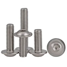 M3 M4 M5 M6 Flanged Button Head Bolts Hex Socket Hexagon Screws Stainless Steel