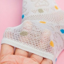 5 Paio Bambino Toes Calzino Misto Cotone Caviglia Lunghezza Cinque Dita Pois
