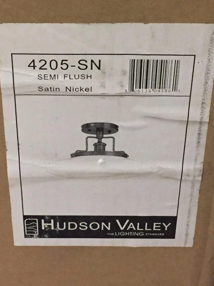 Hudson Valley Lighting 4205-SN níquel satinado lámpara única accesorio de techo Foto 3 de 4