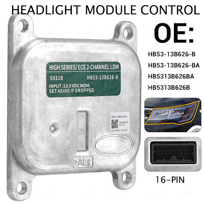 For 2016-2019 Ford Explorer HB53-13B626-B LED Headlight Module Control Unit USA