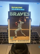 1986 Topps Baseball #129 Jeff Dedmon Atlanta Braves