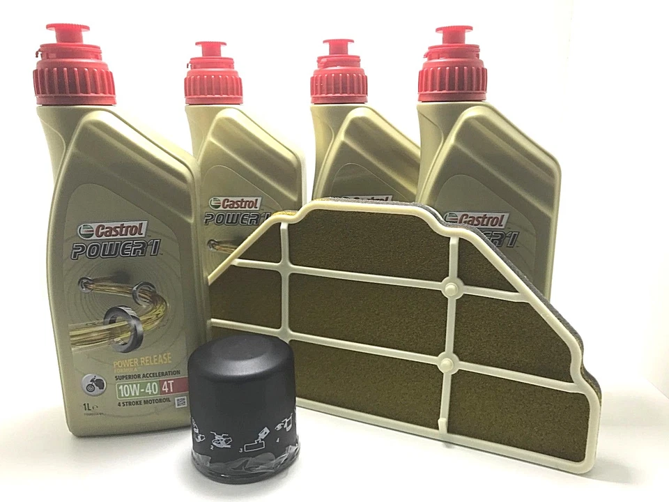 Set Entretien Castrol POWER1 Filtre Huile Air Kawasaki Zx 600 (ZX6-R Ninja) 1998 - Photo 1/1