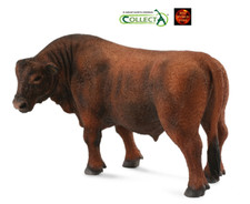 Red Angus Bull Cattle Farm Animal Toy Model Figure by CollectA 88508 New