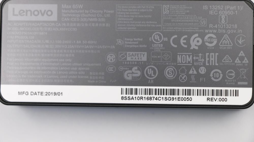 LENOVO 100e Chromebook Gen 4 20V 3.25A Genuine AC Charger | eBay