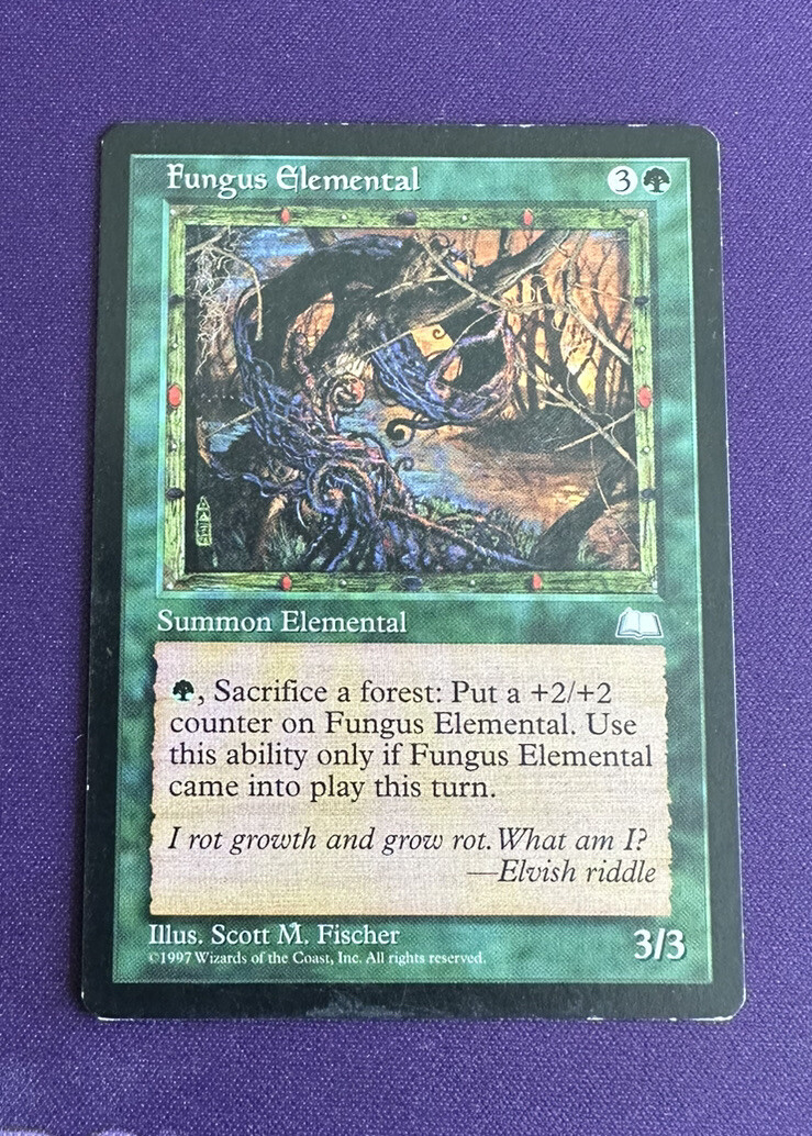 MTG - Fungus Elemental - 1997 Weatherlight Rare NM - Magic the Gathering