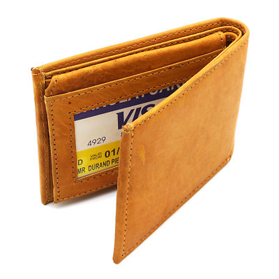 Portafoglio Bifold In Pelle Marrone Con Design Sombrero – Fatto A Mano In India