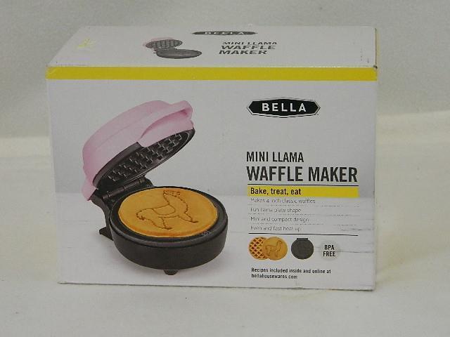 Bella Mini Waffle Maker Llama Pink Brand New in Box-image