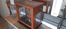 Vintage Analytical Apothocary Scales Wood/Glass Box Parts Or Repair Only