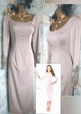 New Mon Cheri Oyster Beige Beaded Mother Bride Wedding Evening Occasion Dress 10