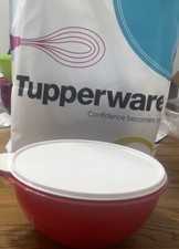NEW TUPPERWARE thats'a  thatsa Jr Bowl red white seal 12 cup