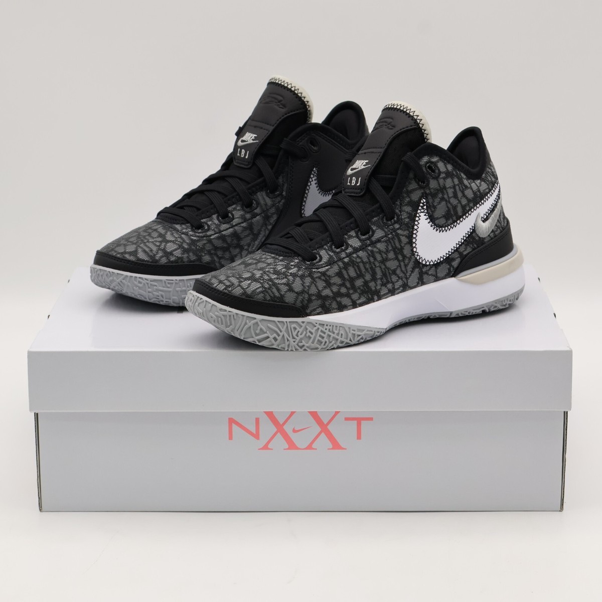 DR8788-005 Nike LeBron NXXT Gen Black Wolf Grey White Light