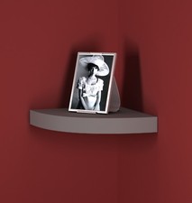 Floating Wooden Wall Mounting Corner Shelf Display Unit MDF Shelf Book Storage