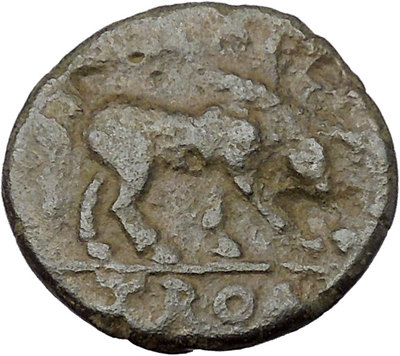 JULIA MAMAMEA Severus Alexander Wife Alexandria Troas Horse Roman Coin i45389 