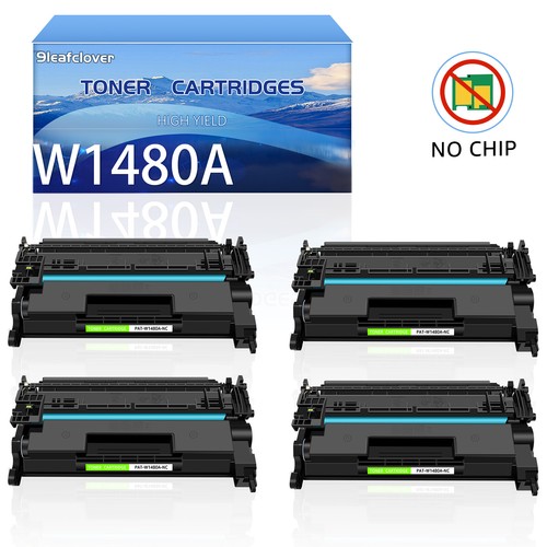 4PK W1480A High Yield Black Toner Cartridge NO Chip for HP 4001dw MFP 4101fdw