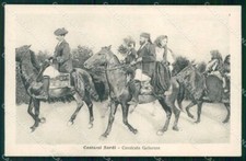 Sassari Gallura Cavalcata Costumi Alterocca 13167 cartolina RB8405