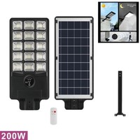 RobertAgor Driwei LED Lampione Solare 200W Mit Fernbedienung IP65