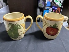 Set of 2 Tabletops Unlimited AMBROSIA Espana Fruit Coffee Mugs