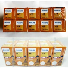 10x PHILIPS H7 Premium VISION Bright 12V +30% Halogen Headlight Lamp Bulbs 55w