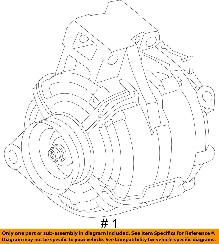 Alternador usado compatible con: GMC Acadia 2012 grado A Foto 4 de 4