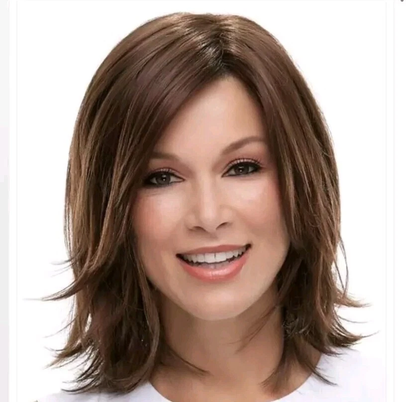 JON RENAU "Rosie" in 6/33 RASPBERRY TWIST Mono Top Brown & Medium Red Blend Wig - Image 2 of 4