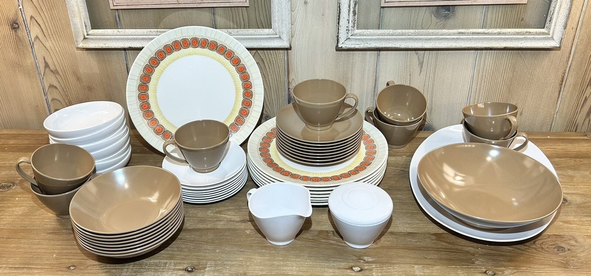 Vintage Melamine Dinnerware Sets Vintage Melmac Dishes Retro Set