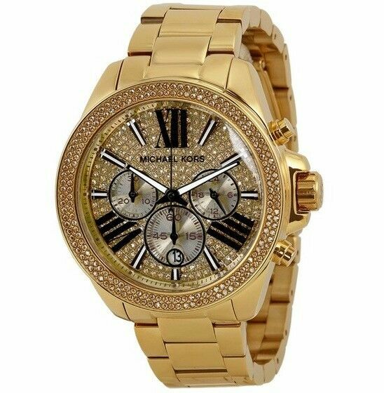 Michael Kors Scricciolo Cronografo Orologio da Donna Mk6095 Oro Quadrante |  Acquisti Online su eBay