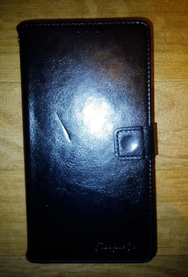 Blue Flip PU Leather Phone Case/Cover Wallet For Cubot Note 20 & Clear Case - Image 3 of 4