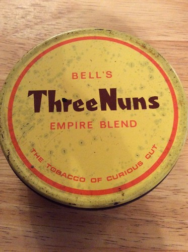 UNUSUAL DESIGN THREE NUNS TOBACCO EMPIRE BLEND BELL GLASGOW TOBACCO TIN