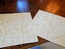 2 NWOT Bodrum Made in Turkey 29x30 Cream Euro Pillow Cover Shams!