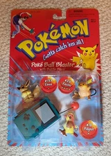 RARE New Vintage 90s Hasboro Pokemon Pokeball Blaster Eevee Raichu Pidgeot...