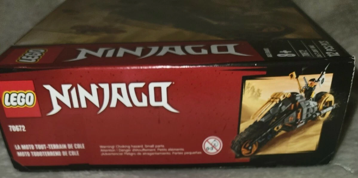2019 LEGO NINJAGO Cole s Dirt Bike 70672 Building Kit 212 Pieces