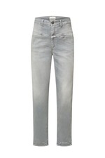 Closed Cropped Jeans Pedal Pusher in Light Grey