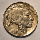 #9 Nicer Low Mintage extremely fine++ 1931 S Buffalo Head Nickel