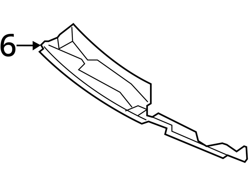 Extensión Ford Lincoln Edge MKX 2007-2015 9T4Z78021A36A - NUEVO OEM Foto 3 de 3
