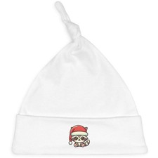 'Baby Raccoon Wearing Santa Hat' Baby Beanie Hat BH00038529 