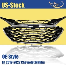 3PCS Chrome Front Grille Upper Lower Grill For Chevrolet Malibu 2019 2020-2023