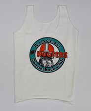 HOOTERS ARMCHAIR QUARTERBACK CLUB WHITE (S) SMALL WAITRESS GIRLS UNIFORM TANK