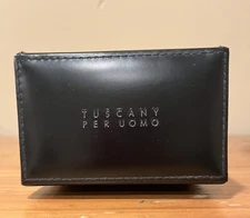 Vintage Tuscany Per Uomo Cologne Black Leather Box