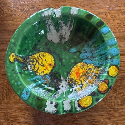 Vintage Raymor Italy 9'' Ashtray Super Rare ceramic MCM
