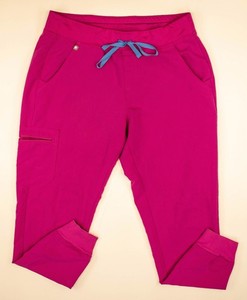 Fuchsia Figs Scrub Pants Women's Size Medium