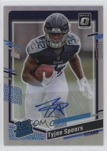 2023 Panini Donruss Rated Optic Preview Tyjae Spears #396 Rookie Auto RC