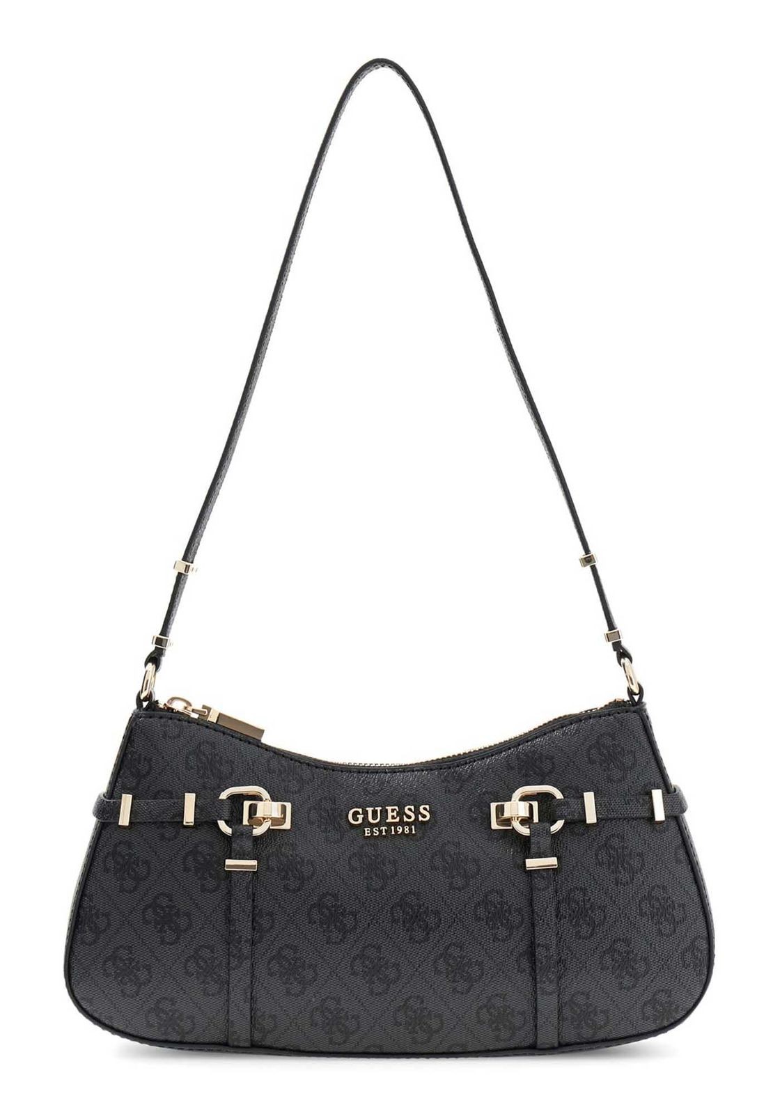 GUESS shoulder bag Leona Logo Shoulder Bag Coal Logo