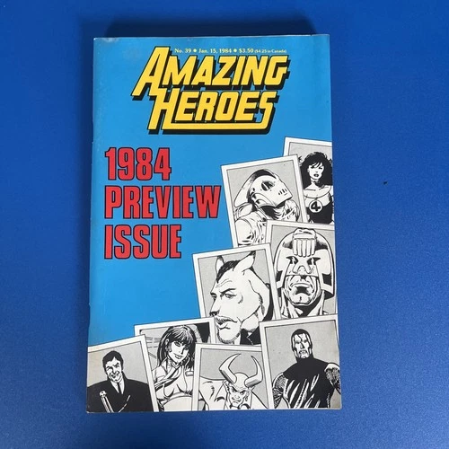 Amazing Heroes #39 (1984) Black Costume Spider-Man Preview ~ Fantagraphics