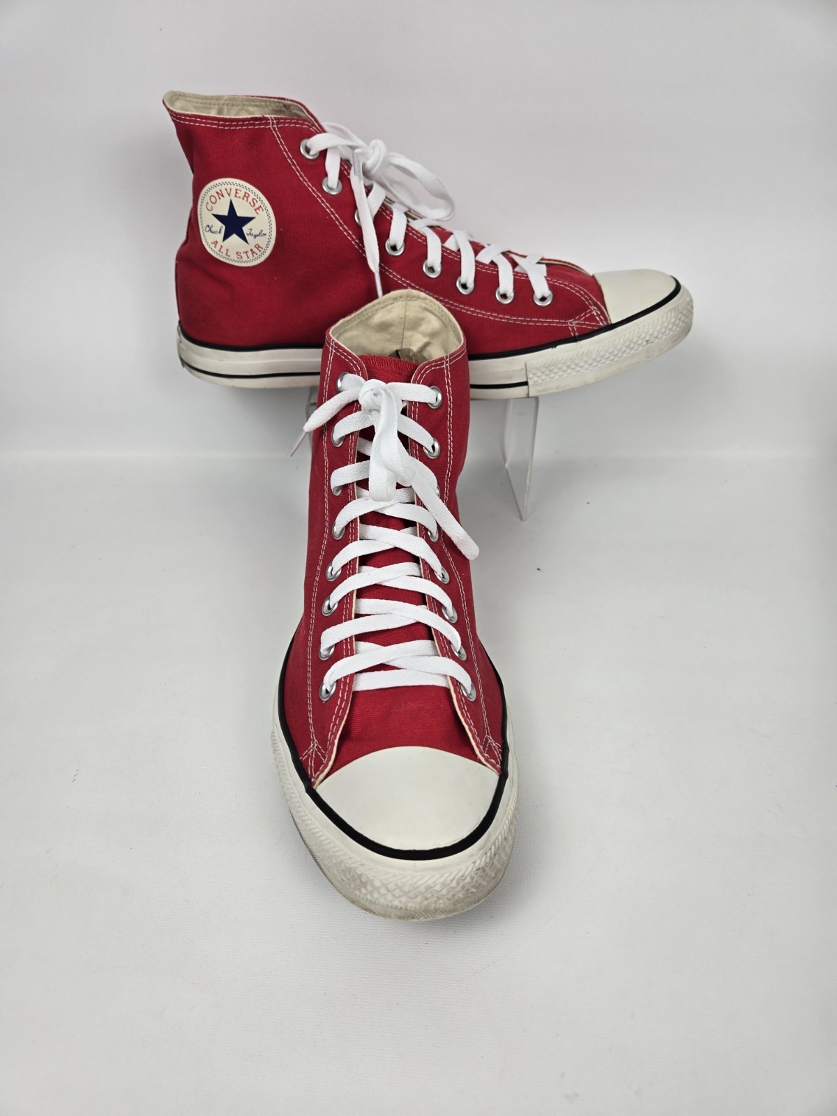 Converse Chuck Hi Red All Star Hightop  Red Mens 13  Womens 15 with box