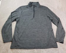 Vineyard Vines OTG On The Go Sankaty 1/4 Zip Shirt Mens Large Gray Performance