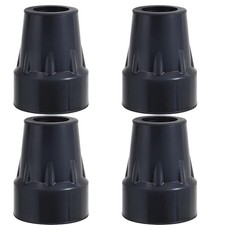 Cane Tips, 3/4  Crutch Tips Heavy Duty Walking Cane Tips Replacement Black Rubber