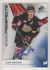 2019-20 Upper Deck SP Game Used CHL Edition Blue Auto Luka Burzan #61 Auto 1b8