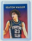 Keaton Wagler Limited Artist Signed "Illinois Fighting Illini" Trading Card 4/10