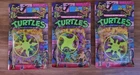3 *Vintage 90s TMNT Teeanae Mutant Ninja Turtles blister 30 figures total NOS